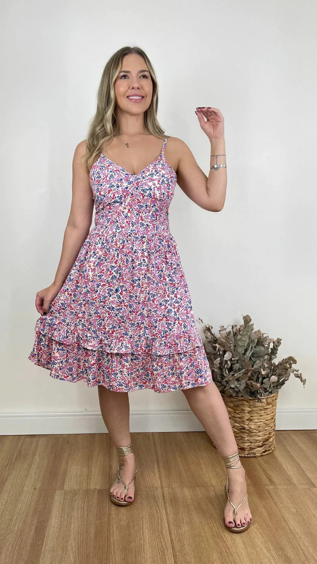 VESTIDO CURTO KAREN FLORIDO