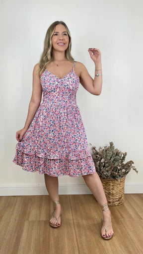 VESTIDO CURTO KAREN FLORIDO