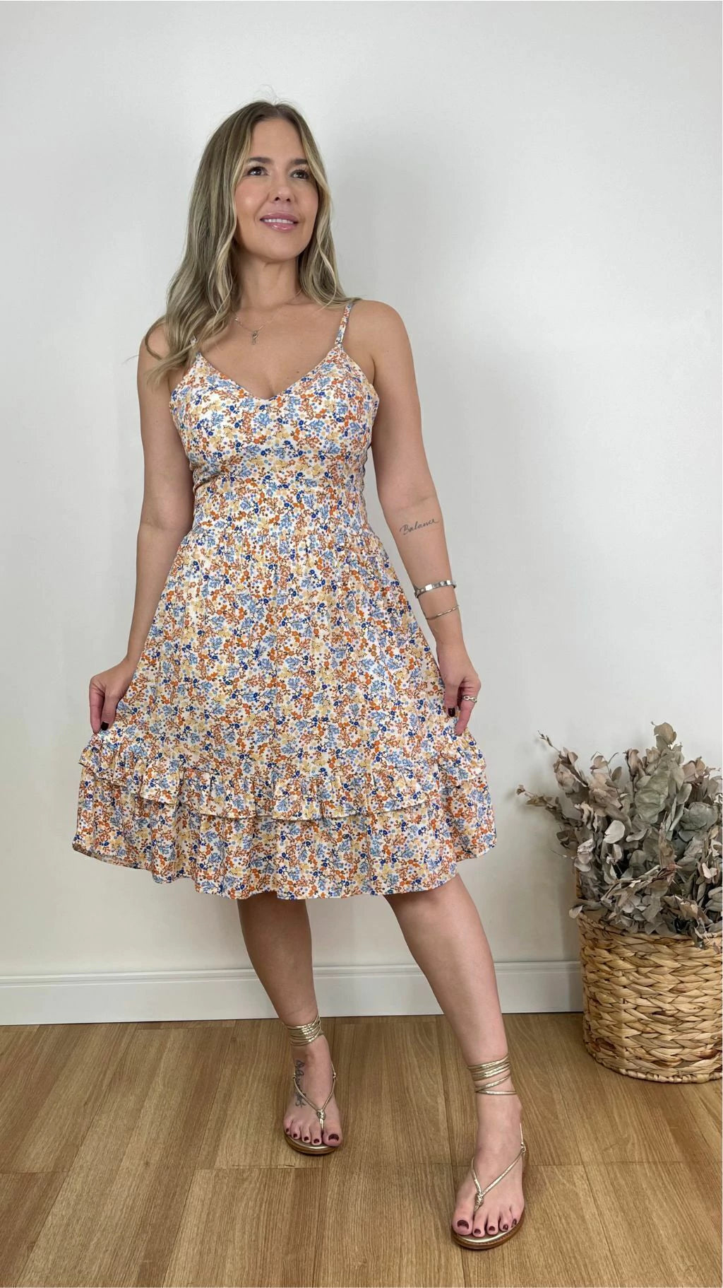 VESTIDO CURTO KAREN FLORIDO