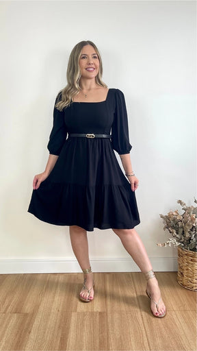 VESTIDO ADÉLIA LISO
