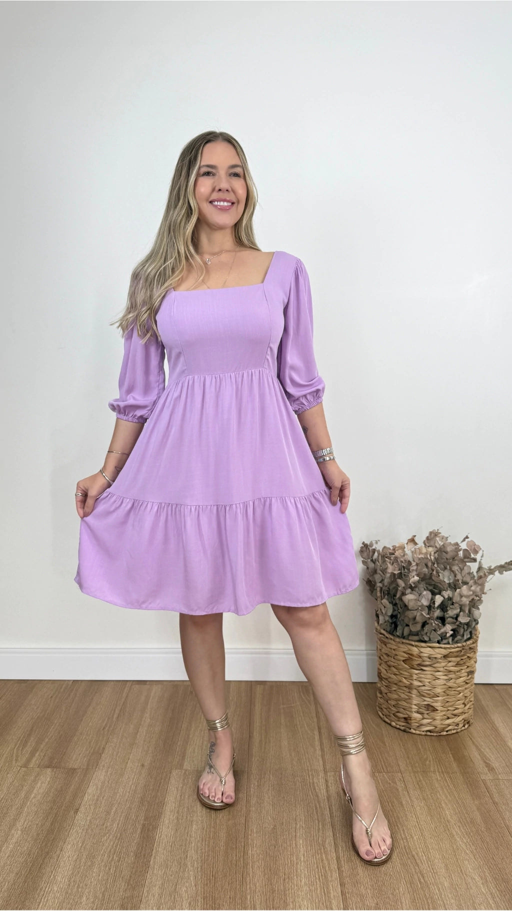 VESTIDO ADÉLIA LISO