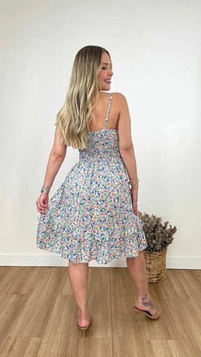 VESTIDO CURTO KAREN FLORIDO