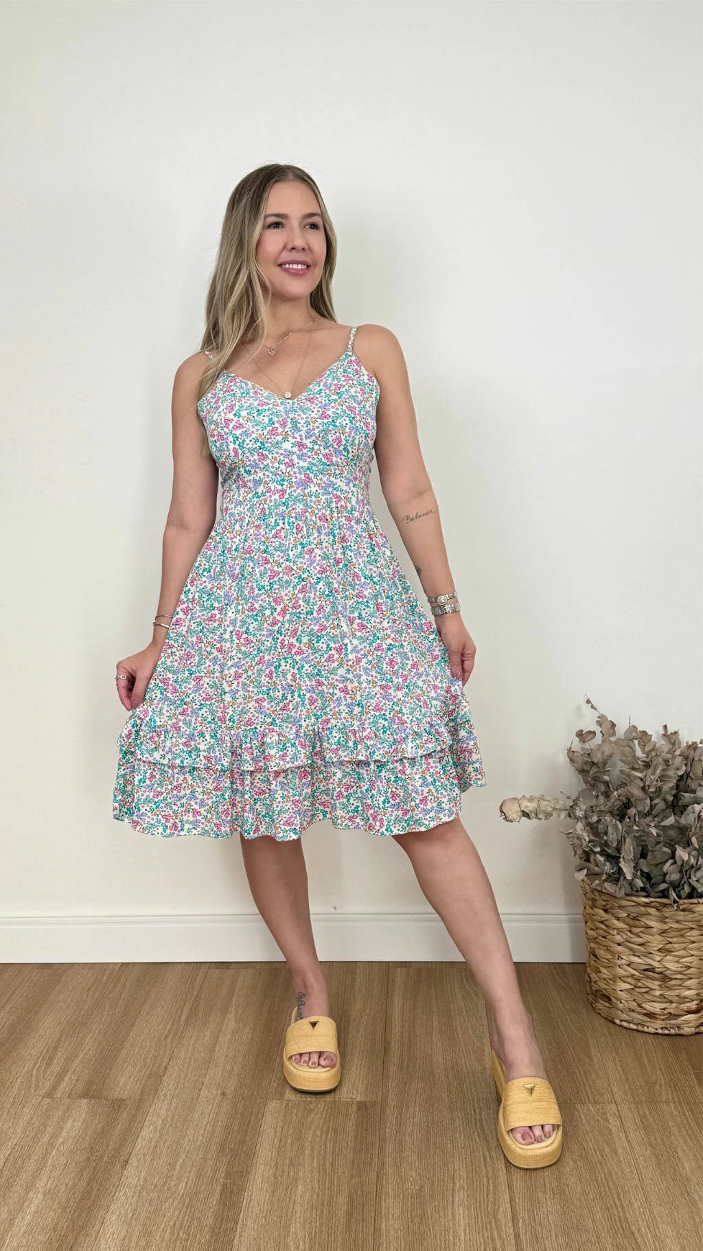 VESTIDO CURTO KAREN FLORIDO