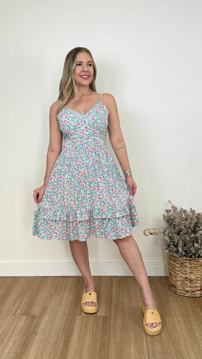 VESTIDO CURTO KAREN FLORIDO