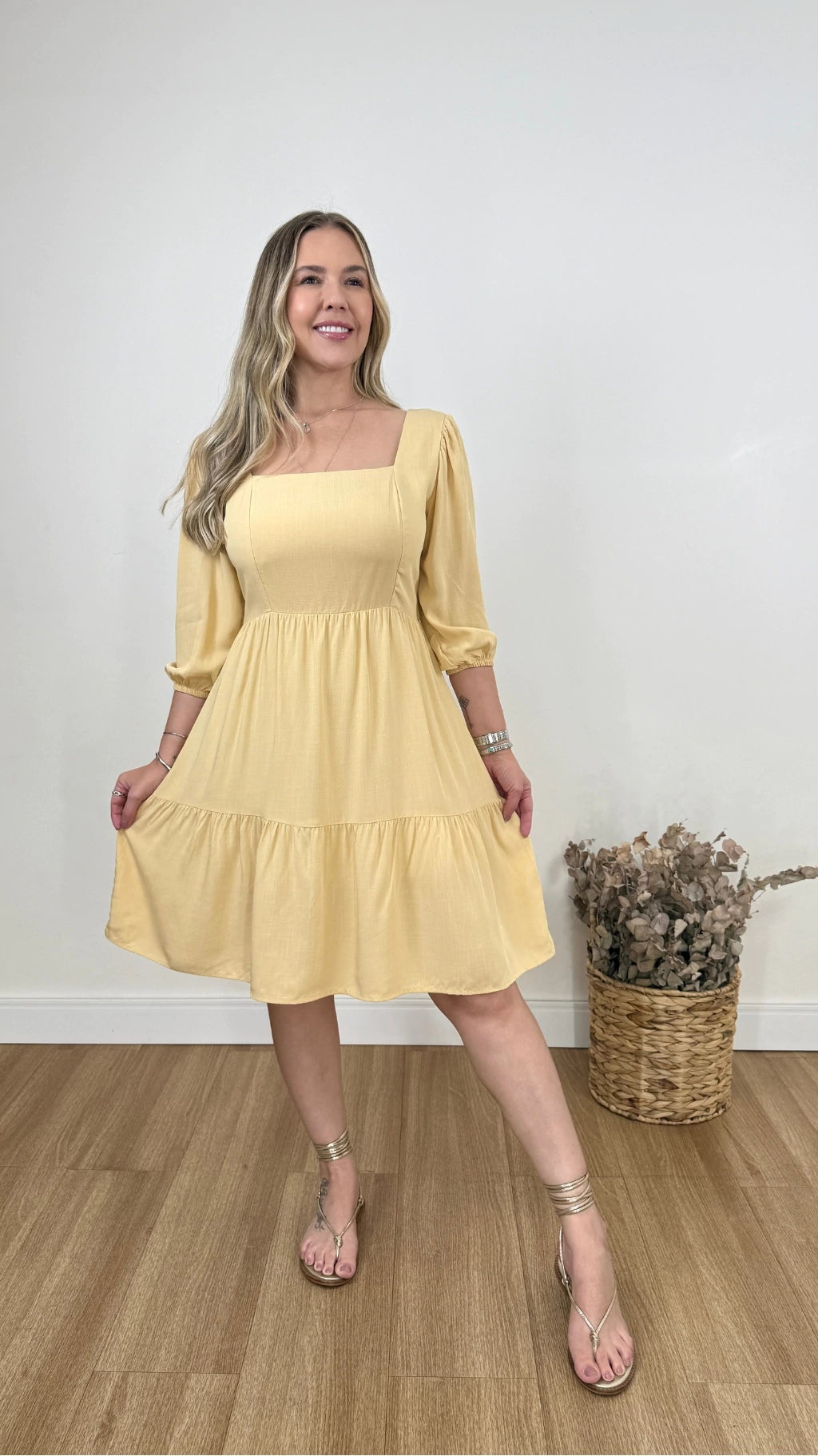 VESTIDO ADÉLIA LISO