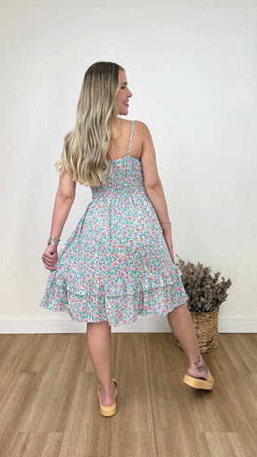 VESTIDO CURTO KAREN FLORIDO