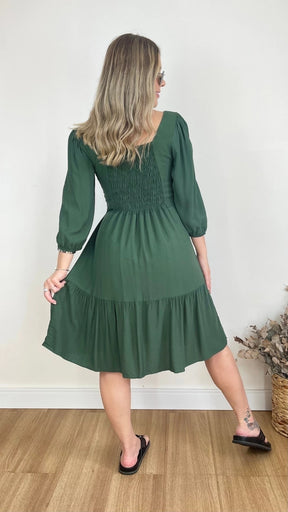VESTIDO ADÉLIA LISO