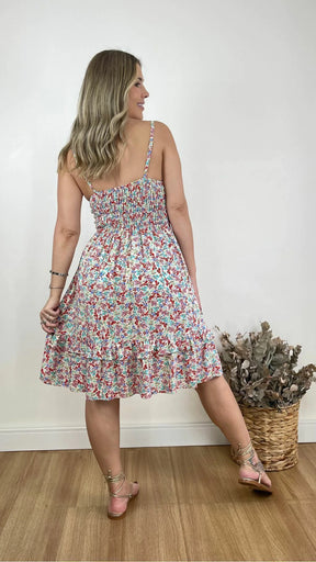 VESTIDO CURTO KAREN FLORIDO