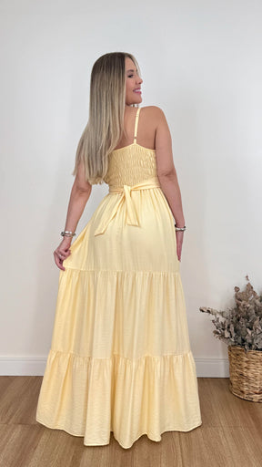 VESTIDO RUBIA LISO